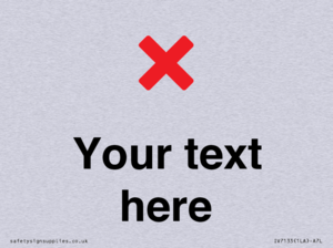 Custom plain background, red cross sign